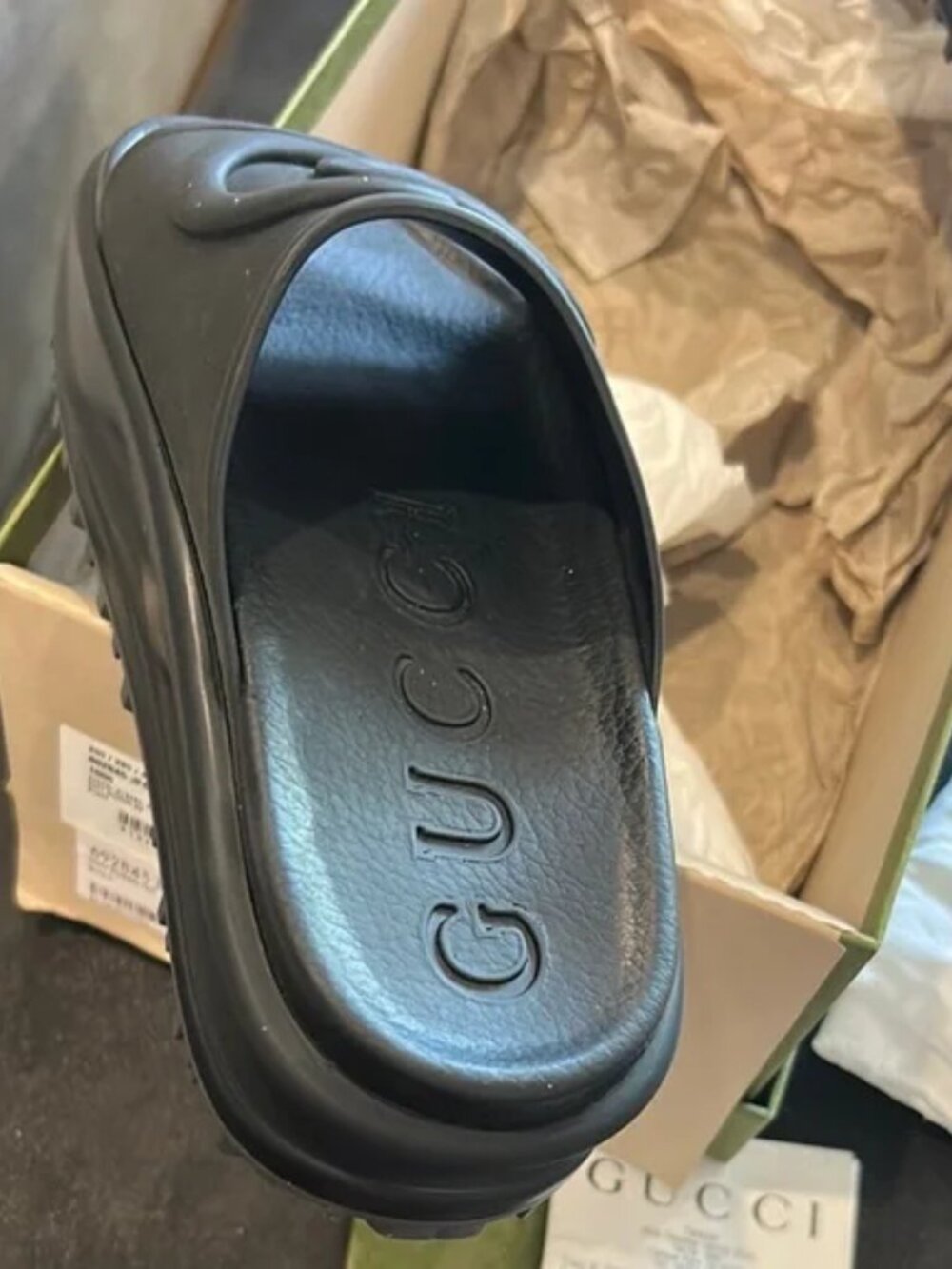 New Gucci Black Women's Sandals - Picture 5 of 8